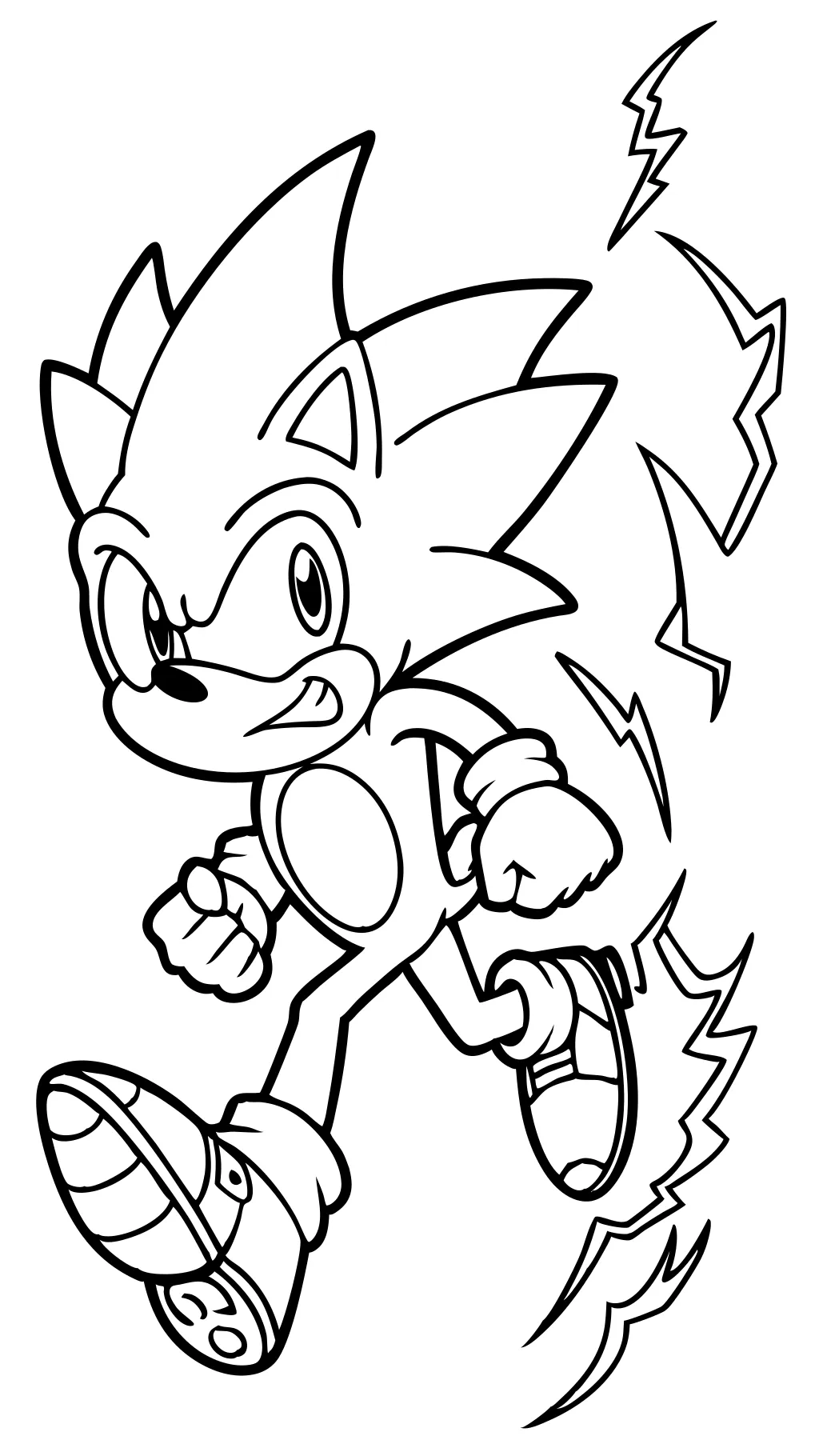 coloriages de Super Sonic